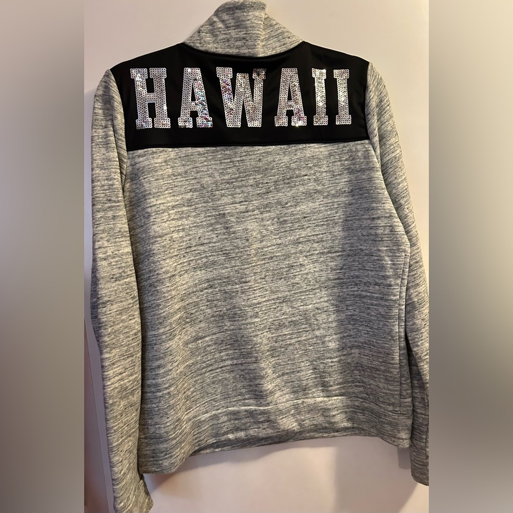 Vintage Y2K HAWAII bling sequin LOVE PINK pullover sweatshirt